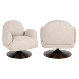 Lounge chair Kagney biscotti svingbar Richmond Interiors Lenestol