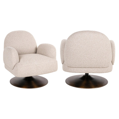 Lounge chair Kagney biscotti svingbar Richmond Interiors Lenestol