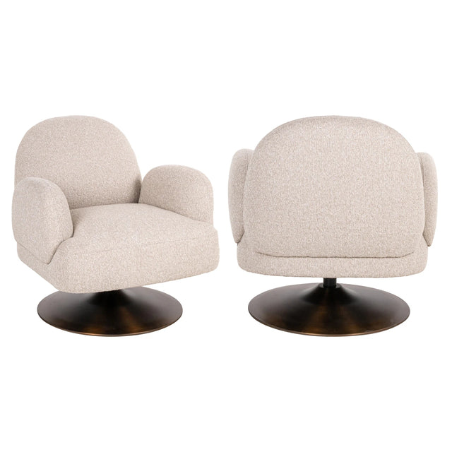 Lounge chair Kagney biscotti svingbar Richmond Interiors Lenestol