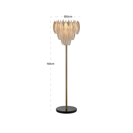 Gulvlampe Chloe antikk messing Richmond Interiors Gulvlampe