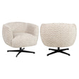 Lounge chair Estelle sand chevron swivel Richmond Interiors Lenestol