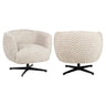 Lounge chair Estelle sand chevron swivel Richmond Interiors Lenestol