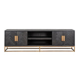 TV-benkskap Blackbone Brass svart rustikk 200 Richmond Interiors TV-benk