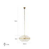 Lysekrone Desire børstet gull medium Richmond Interiors Taklampe