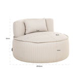 Utendørs loungestol Nammos beige dreibar Richmond Interiors Lenestol