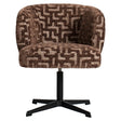 Spisestol Dinan brun labyrinth brannhemmende - svingbar Richmond Interiors Spisestol