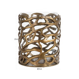 Hurricane light Mase messing antikk Richmond Interiors Lanterne og lysglass