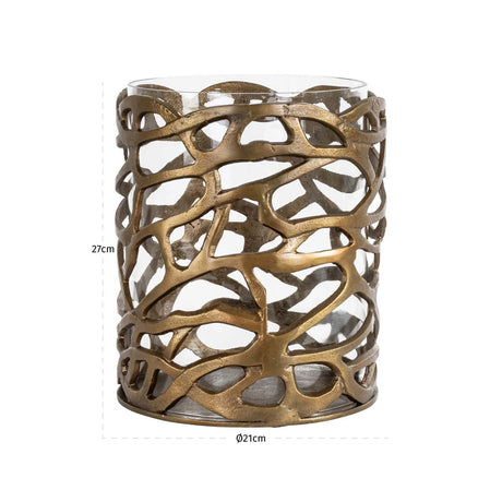 Hurricane light Mase messing antikk Richmond Interiors Lanterne og lysglass