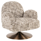 Loungestol Kagney brun omara svingbar Richmond Interiors Lenestol