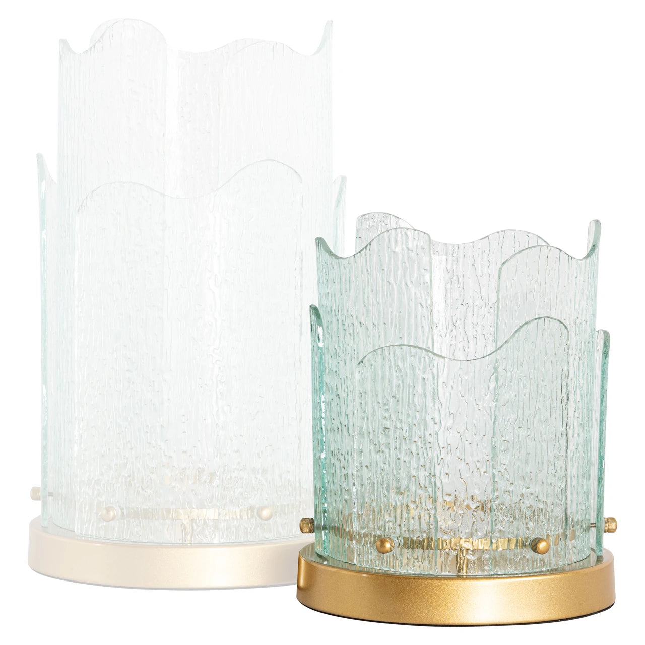 Hurricane light Danila gull stor Richmond Interiors Lanterne og lysglass