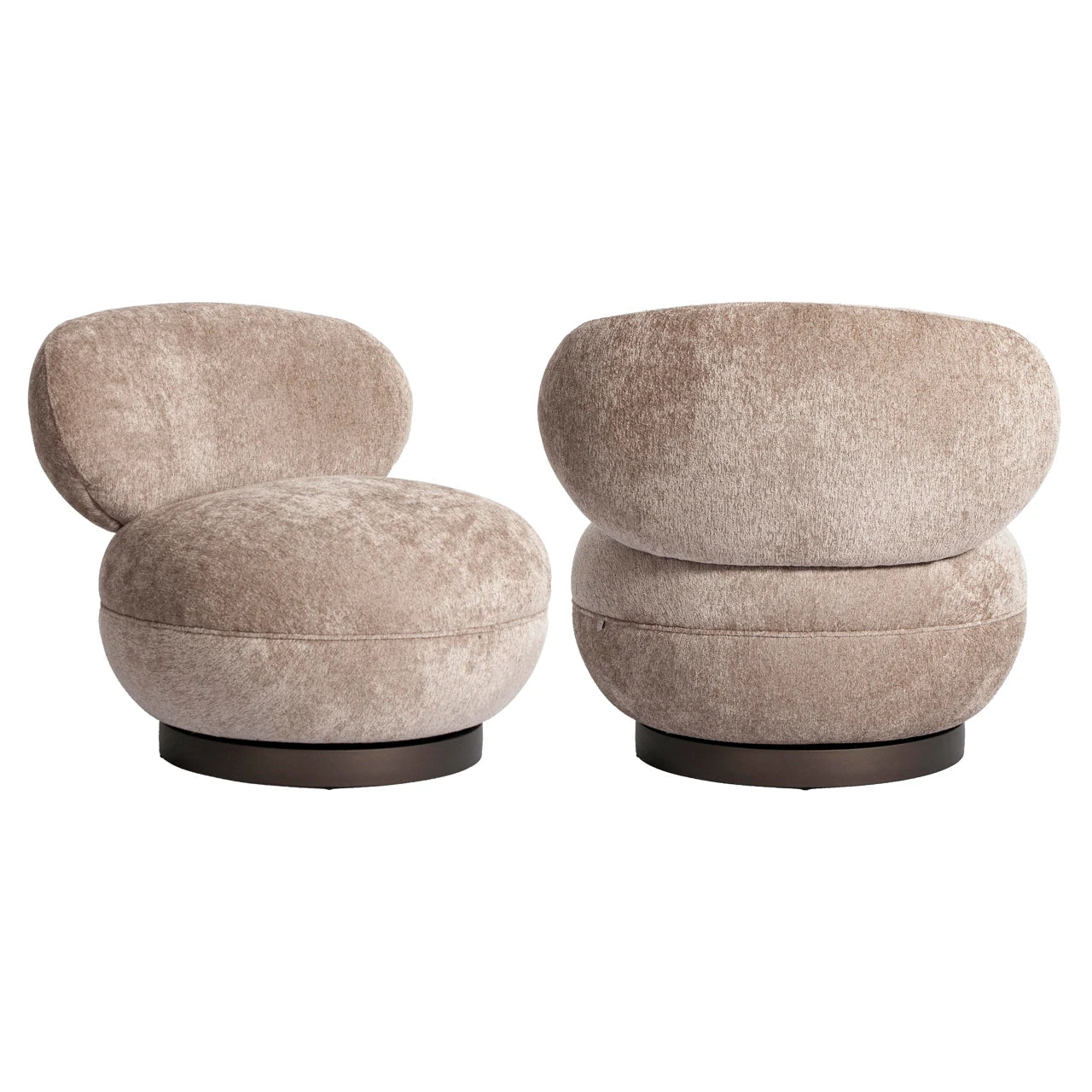 Lenestol Jace beige sand, svingbar, flammehemmende Richmond Interiors Lenestol