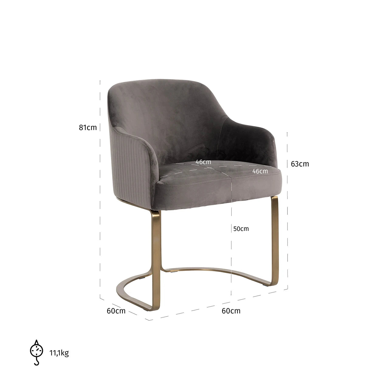Spisestol Hadley steinvelur Richmond Interiors Spisestol