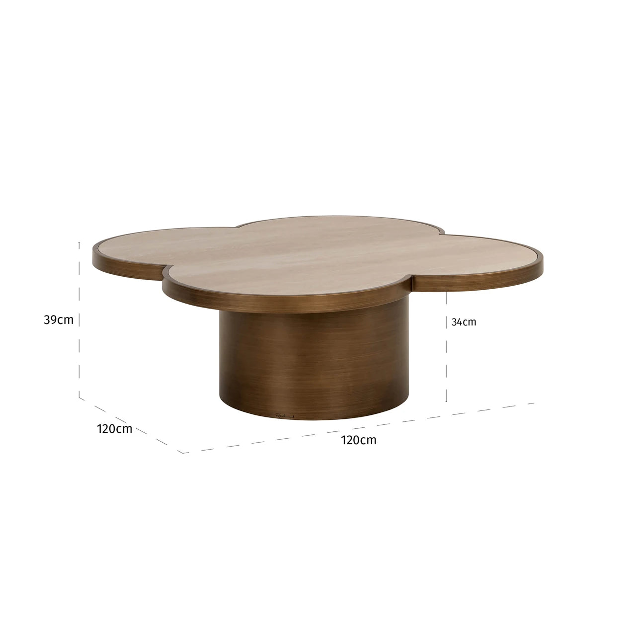 Salongbord Clover beige Richmond Interiors Sofabord