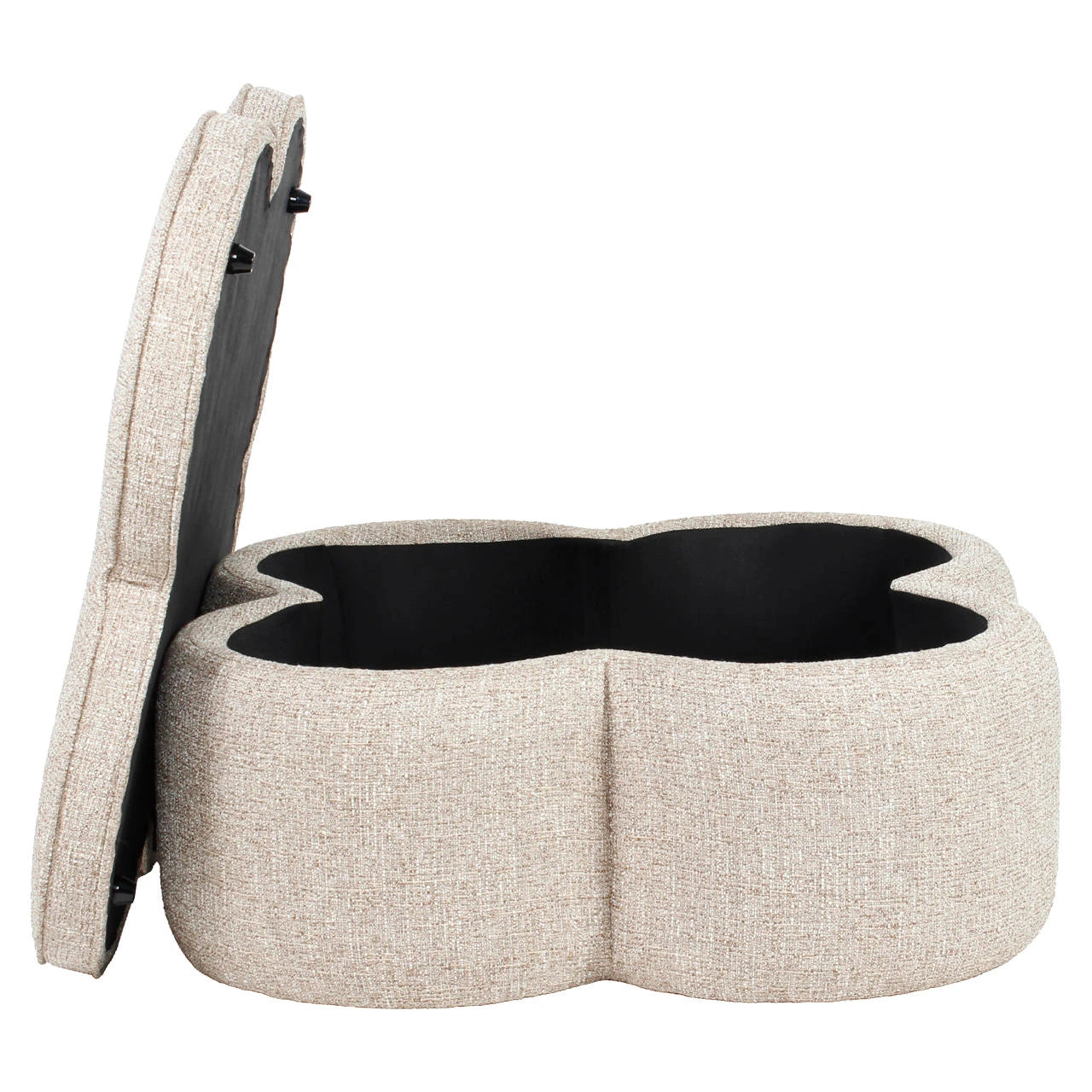 Pouffe & Footstool Corbeau sand tweed Richmond Interiors Pall