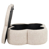 Pouffe & Footstool Corbeau sand tweed Richmond Interiors Pall