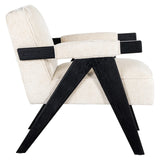 Lounge chair Cooper hvit chenille Richmond Interiors Lenestol
