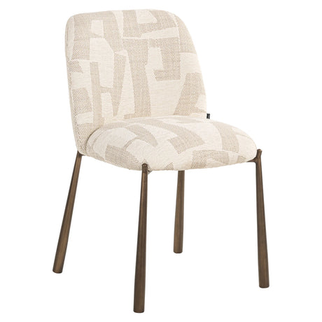 Spisestol Lana beige graffic sett med 2 Richmond Interiors Spisestol