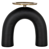 Lysestake Livi svart/gull stor Richmond Interiors Lysestake