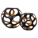 Orkanlys Alysia brun liten Richmond Interiors Lanterne og lysglass