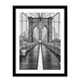 Glass picture w/frame Brooklyn Bridge - -Homefactory -Nordstrand Møbler og Interiør