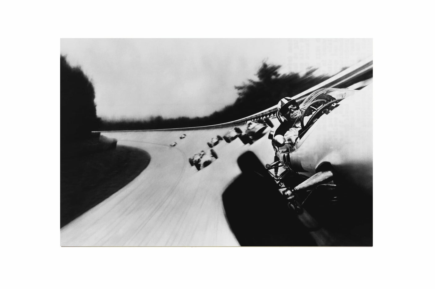 Glass picture Formula One Race in Grand Prix 1966 90cm x 150 Homefactory 