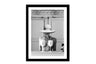 Glass picture w/frame two glasses of Moët 70cm x 90cm Homefactory 