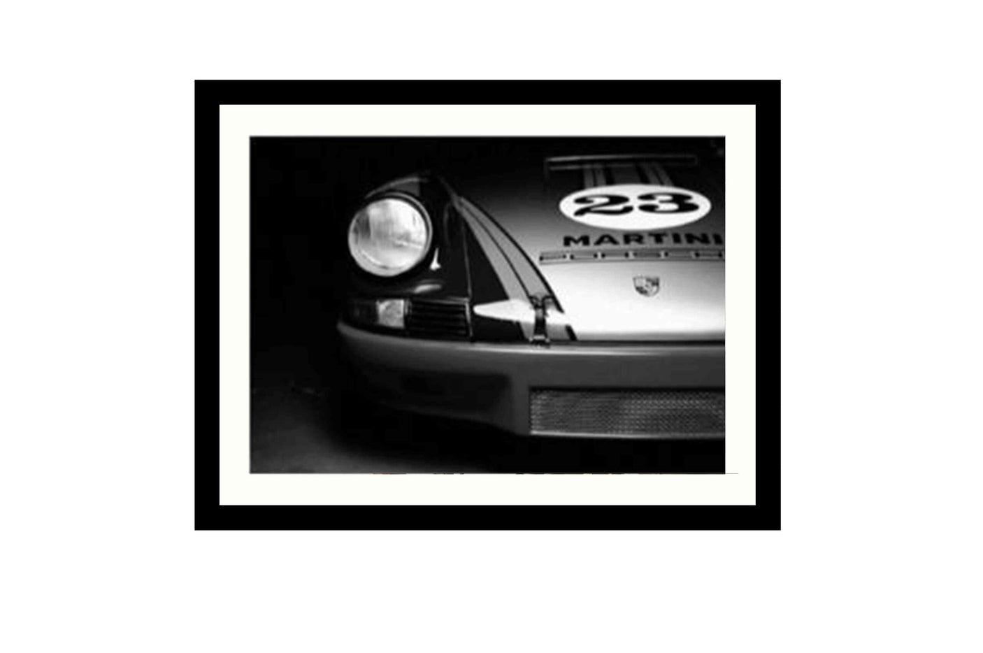 Glass picture w/frame Porsche racing 70cm x 90cm Homefactory 