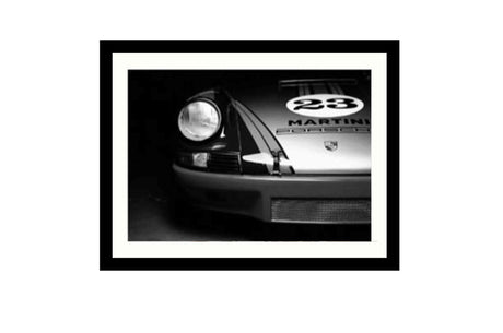 Glass picture w/frame Porsche racing 70cm x 90cm Homefactory 