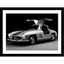 Glass picture w/frame Mercedes-Benz gullwing 70cm x 90cm Homefactory 