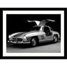 Glass picture w/frame Mercedes-Benz gullwing 70cm x 90cm Homefactory 