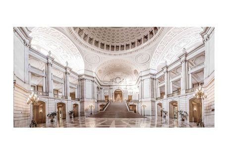 Glass picture San Francisco City Hall 90cm x180cm Homefactory 