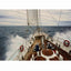 Glass picture sail Yacht 90cm x 150cm Homefactory 