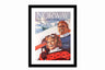 Glass picture w/frame Heroes Of Telemark 70cm x 90cm Homefactory 