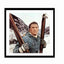 Glass picture w/frame Heroes Tel. Kirk Douglas 80cm x 80cm Homefactory 