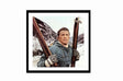 Glass picture w/frame Heroes Tel. Kirk Douglas 80cm x 80cm Homefactory 