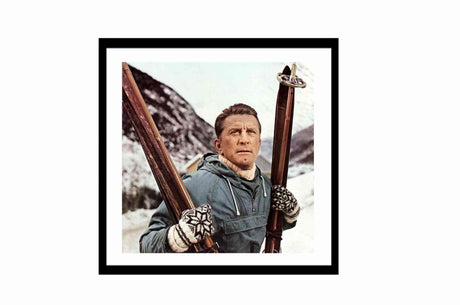 Glass picture w/frame Heroes Tel. Kirk Douglas 80cm x 80cm Homefactory 