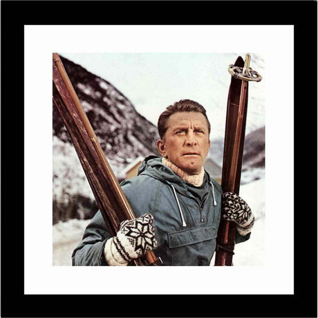 Glass picture w/frame Heroes Tel. Kirk Douglas 60cm x 60cm Homefactory 
