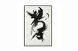 Hand painted art with frame GOTHIC GRAFFITI 1 - 80cm x 120cm Homefactory 