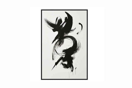 Hand painted art with frame GOTHIC GRAFFITI 1 - 80cm x 120cm Homefactory 