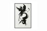 Hand painted art with frame GOTHIC GRAFFITI 1 - 80cm x 120cm Homefactory 