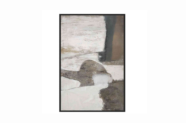 Hand painted art with frame BRUSH No.1 ARTWORK 80cm x 120cm Homefactory 