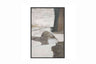 Hand painted art with frame BRUSH No.1 ARTWORK 80cm x 120cm Homefactory 
