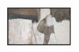 Hand painted art with frame BRUSHSTROKES NO.1 - 90cm x 150cm Homefactory 