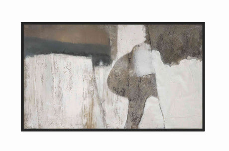 Hand painted art with frame BRUSHSTROKES NO.1 - 90cm x 150cm Homefactory 