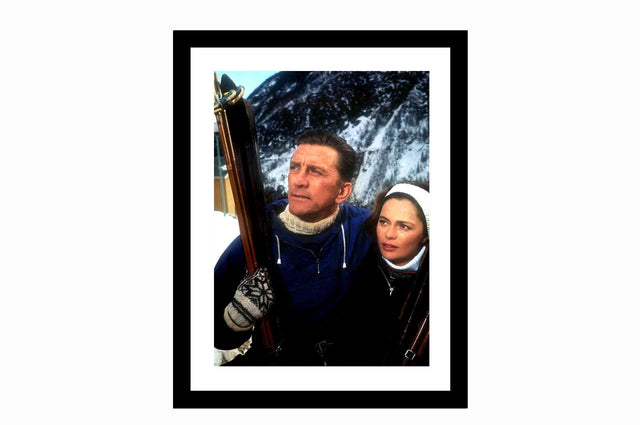 Glass picture w/frame The heroes of Telemark 70cm x 90cm Homefactory 