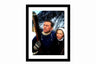 Glass picture w/frame The heroes of Telemark 70cm x 90cm Homefactory 