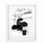 Glass Picture White smal Frame, Passepartout Chanel Store Homefactory 