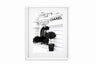 Glass Picture White smal Frame, Passepartout Chanel Store Homefactory 