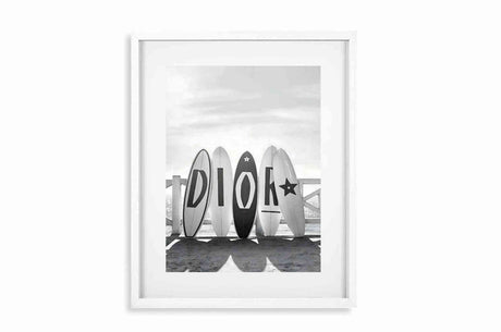 Glass Picture White smal Frame, Passepartout DIOR Homefactory 