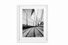Glass Picture White smal Frame Passepartout Sailboat Homefactory 
